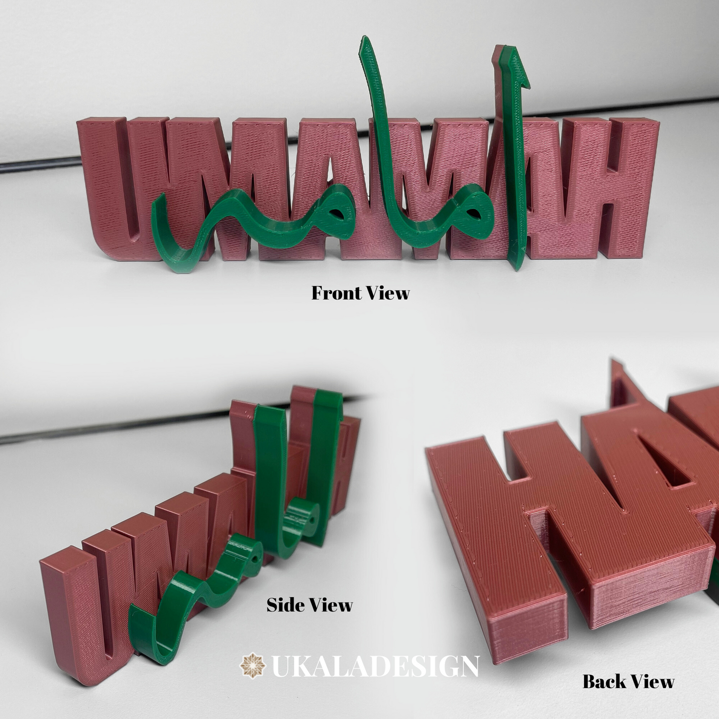 Single Name Plaque (with Arabic) - Large
