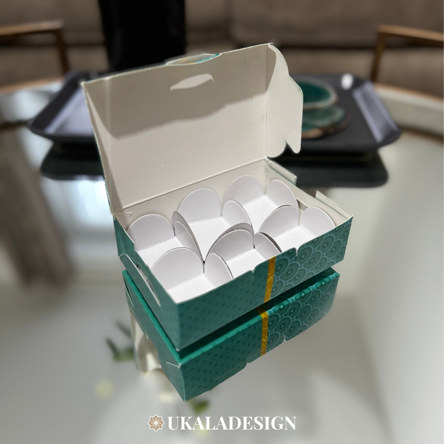 Mithai Favour Boxes - Turquoise
