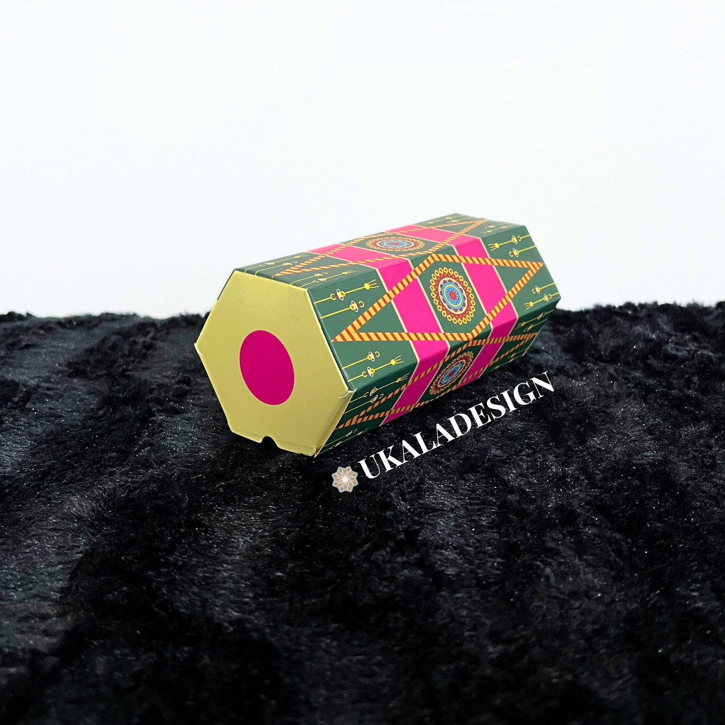 Dholki Dhol Favour Boxes - Green
