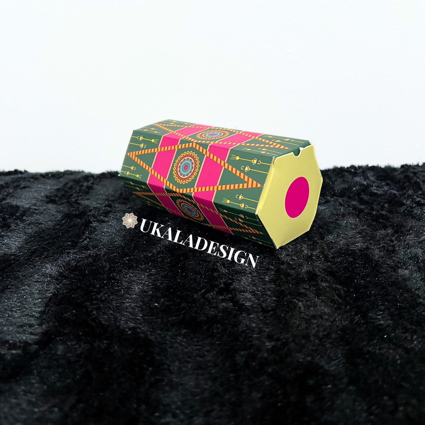 Dholki Dhol Favour Boxes - Green