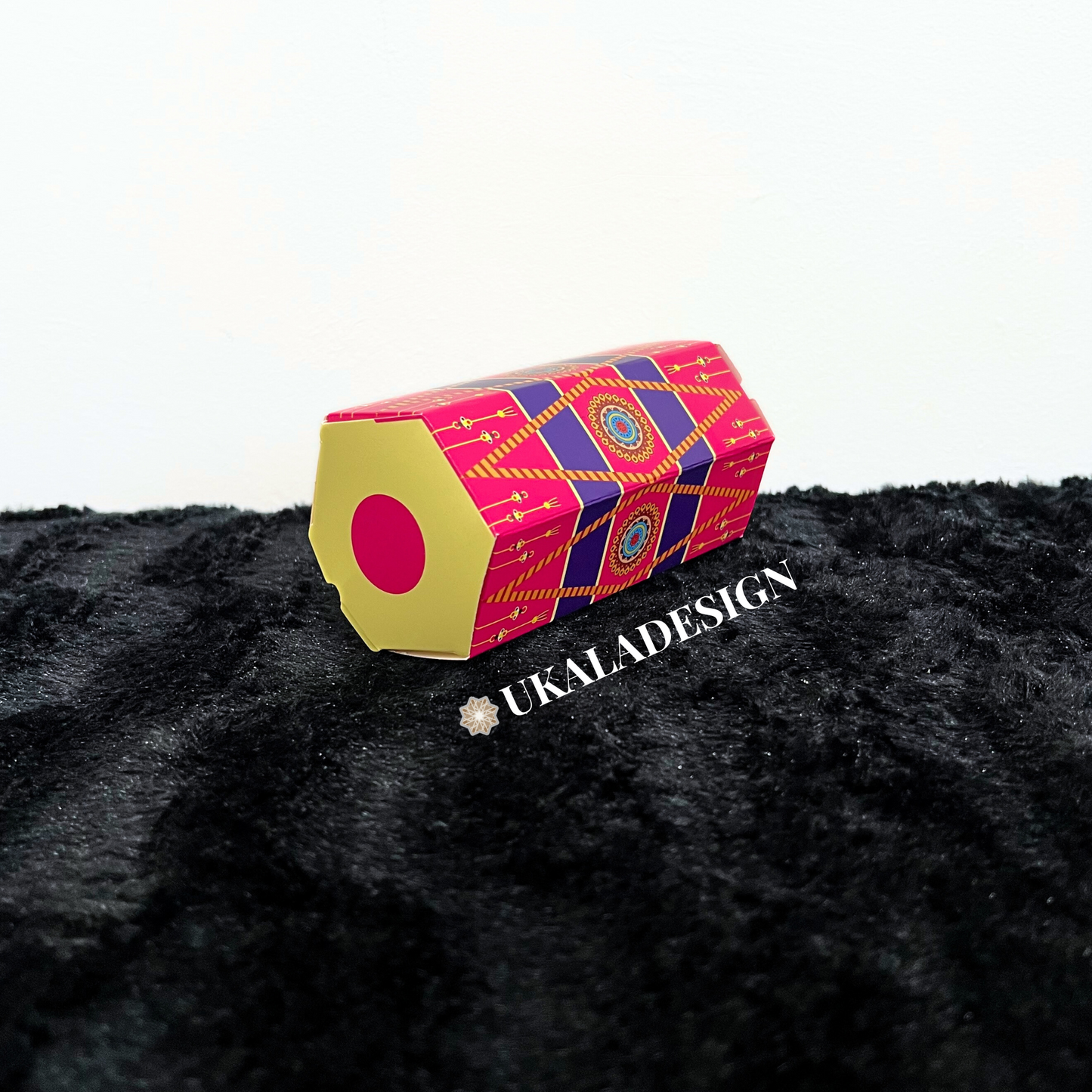 Dholki Dhol Favour Boxes - Pink