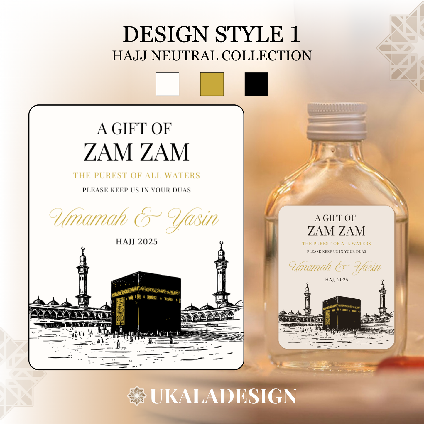Hajj Neutral Collection - Zam Zam Labels