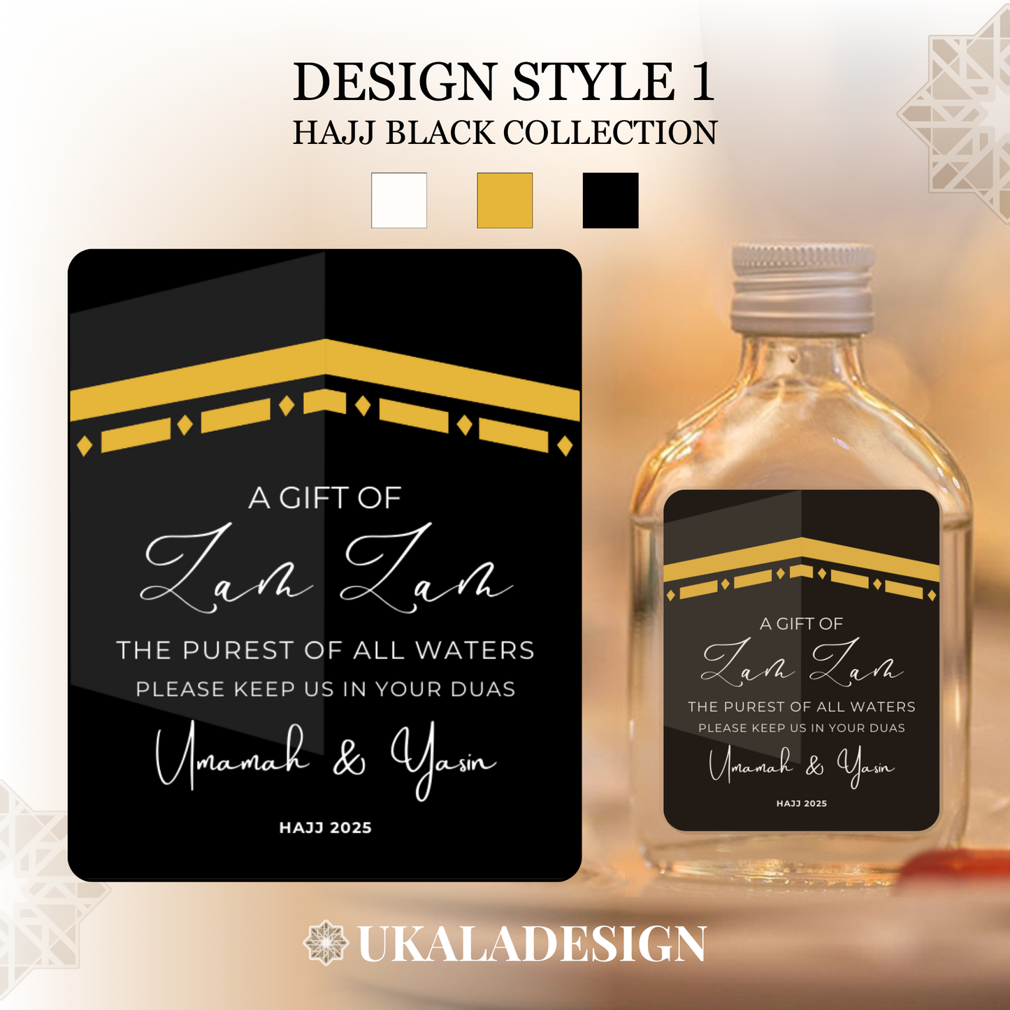 Hajj Black Collection - Zam Zam Labels
