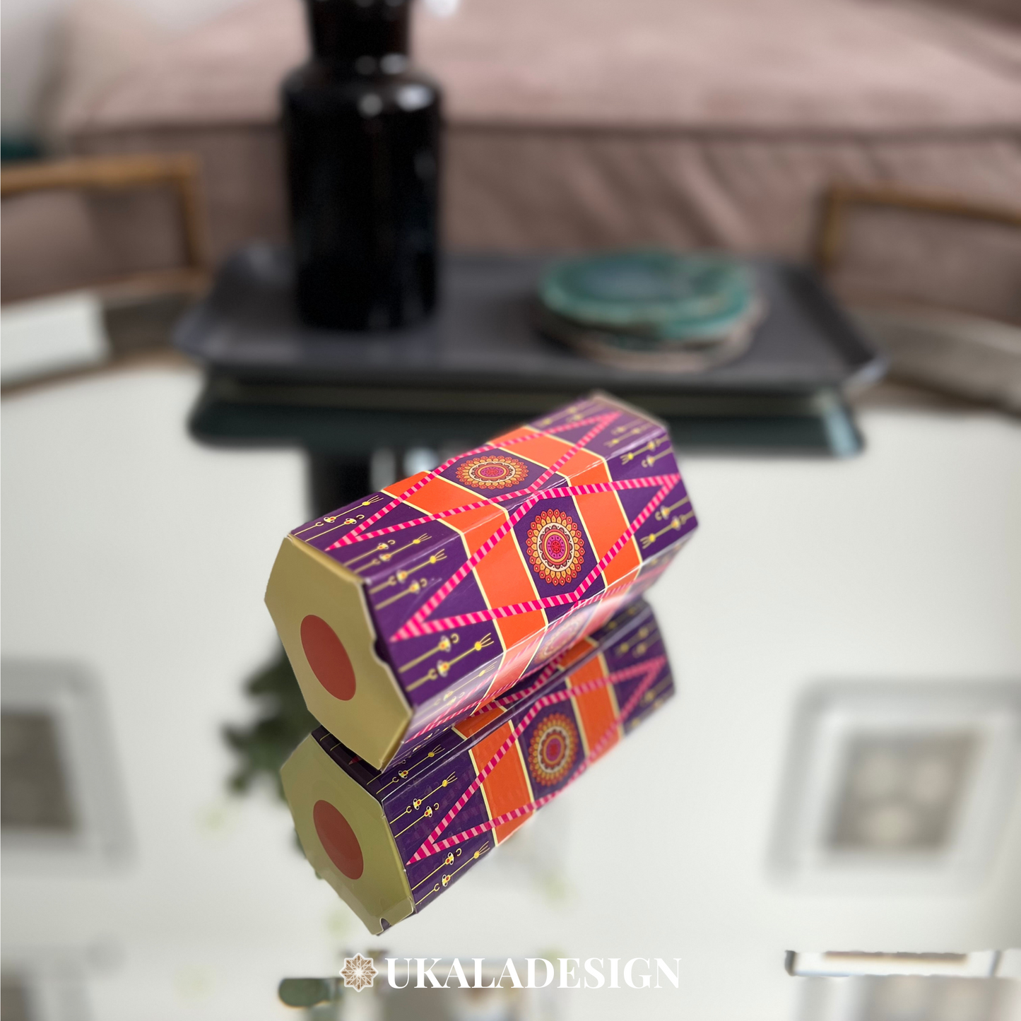 Dholki Dhol Favour Boxes - Purple
