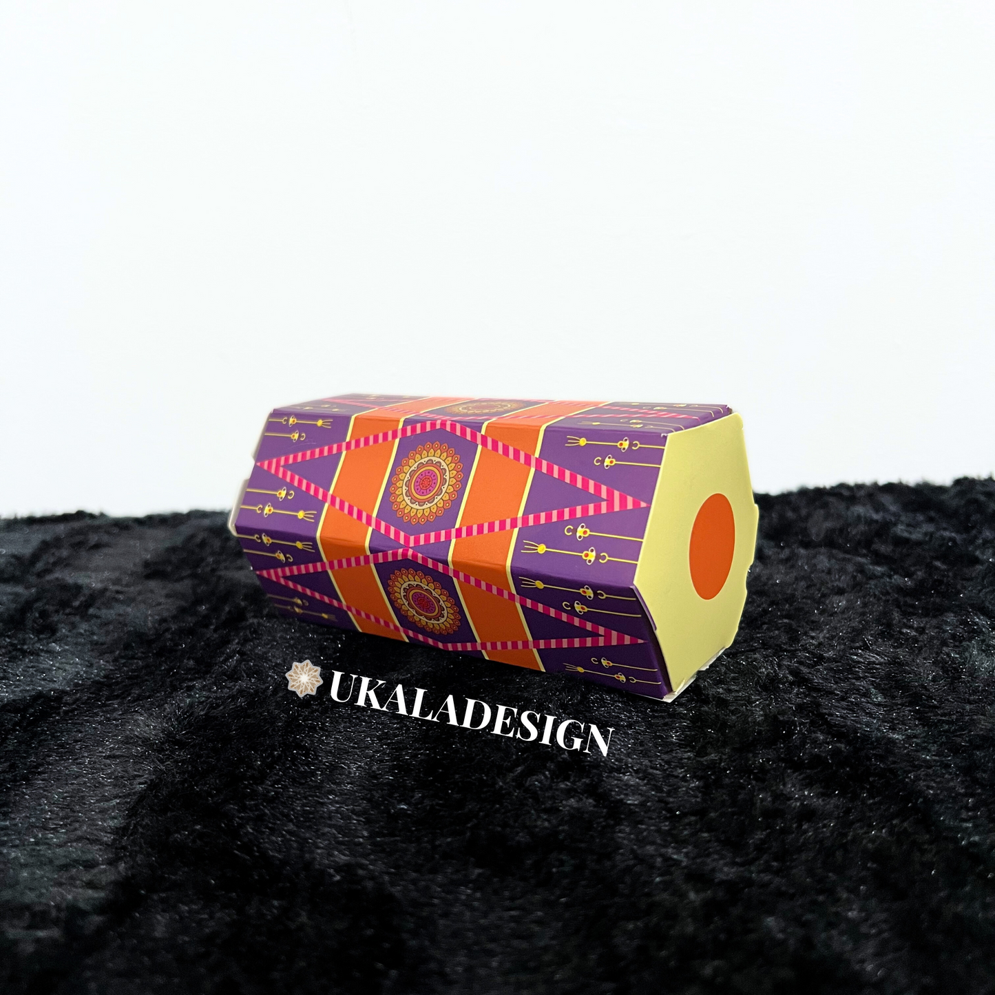 Dholki Dhol Favour Boxes - Purple