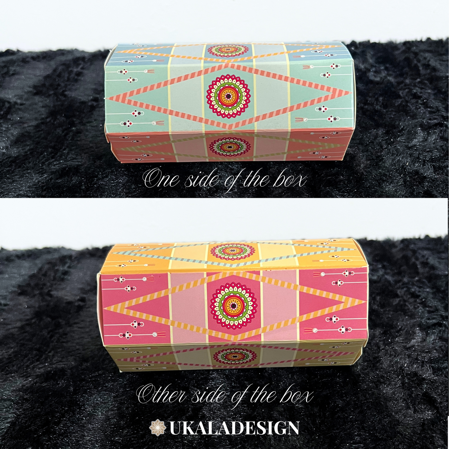 Dholki Dhol Favour Boxes - Pastel Rainbow