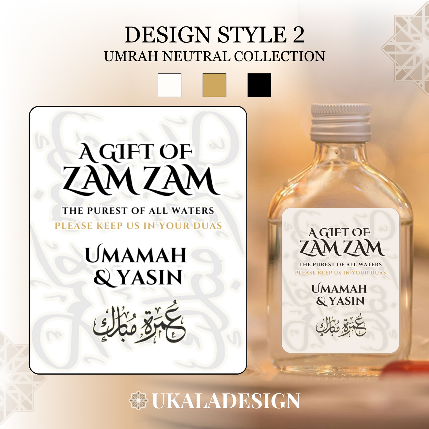 Umrah Neutral Collection - Zam Zam Labels