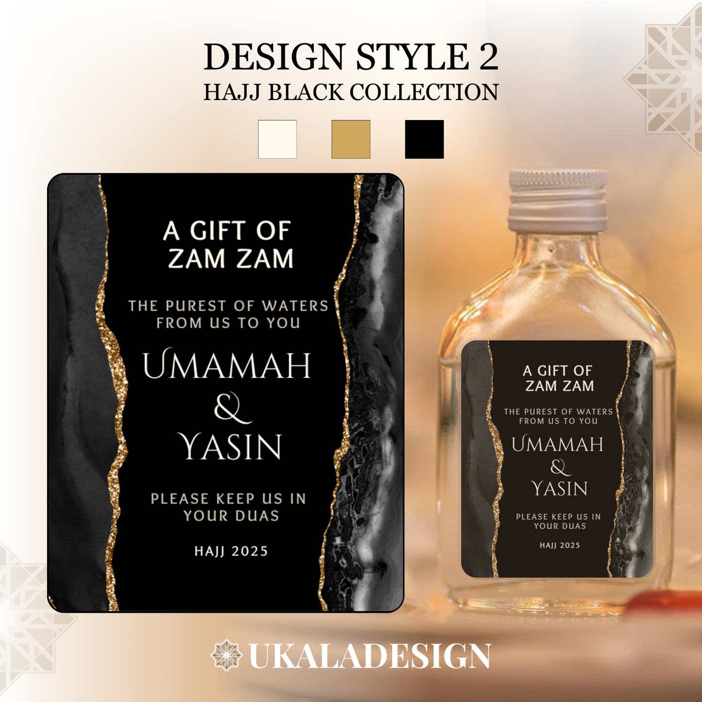 Hajj Black Collection - Zam Zam Labels