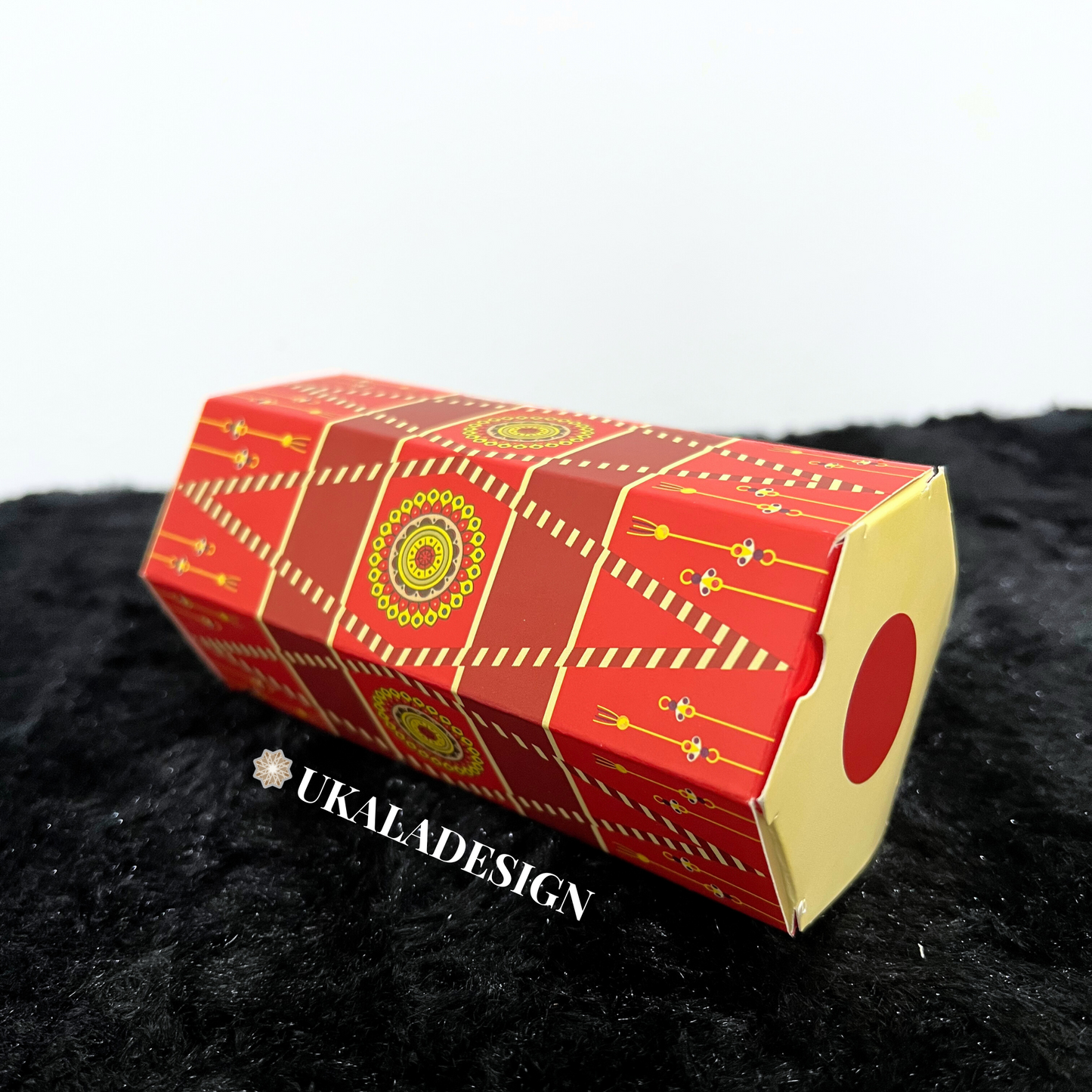 Dholki Dhol Favour Boxes - Red