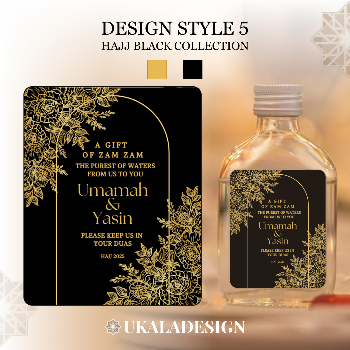 Hajj Black Collection - Zam Zam Labels