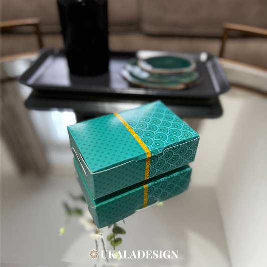 Mithai Favour Boxes - Turquoise