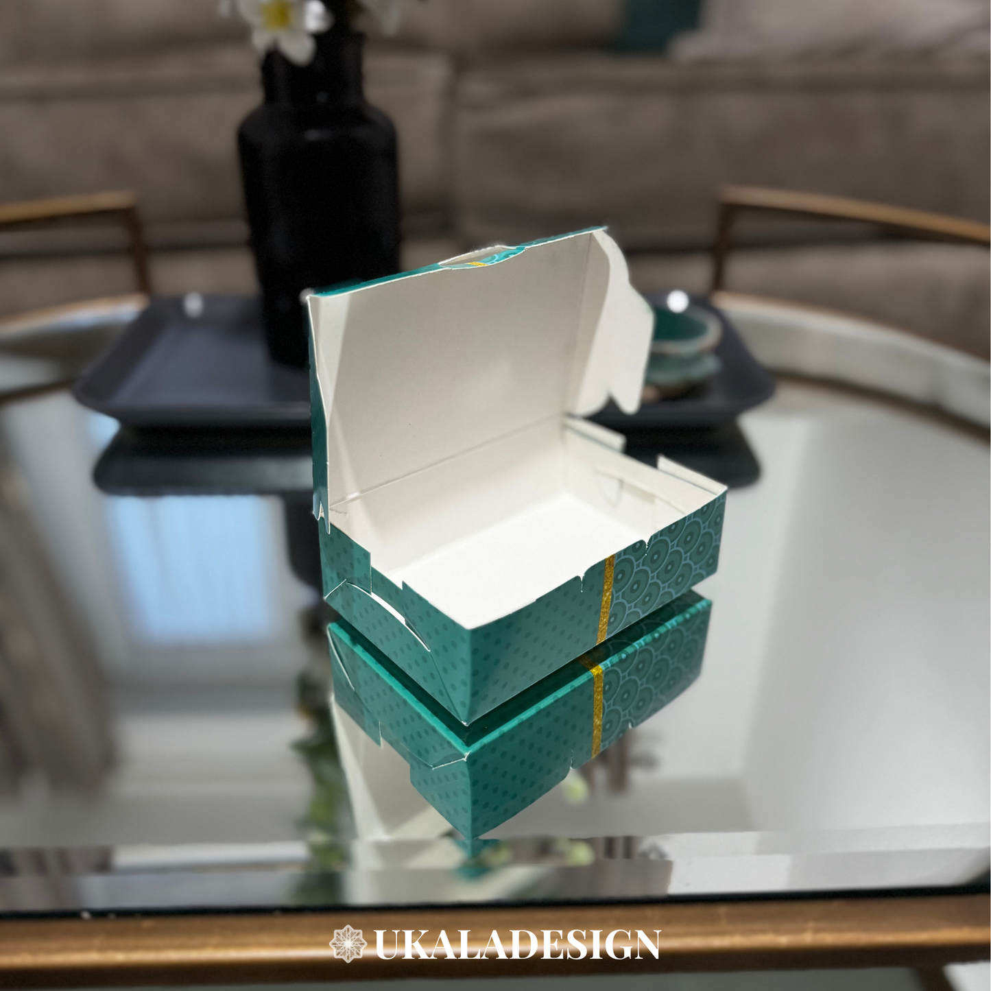 Mithai Favour Boxes - Turquoise