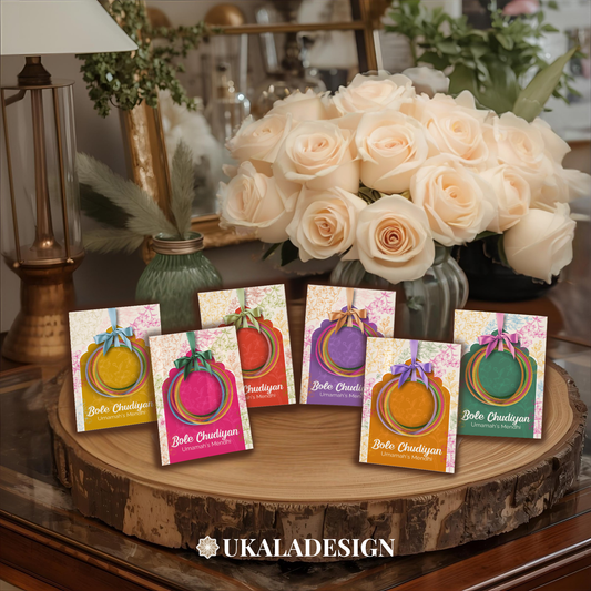 Bole Chudiyan Bangle Cards - Mehrab-e-Gul Design