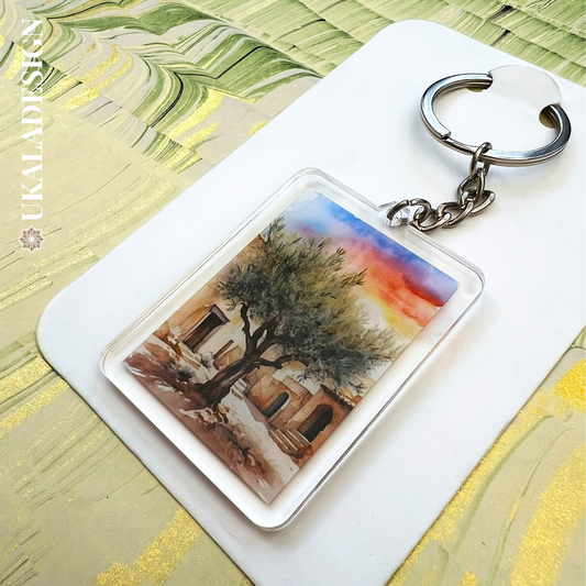 Olive Tree Keyring