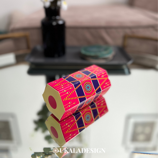 Dholki Dhol Favour Boxes - Pink