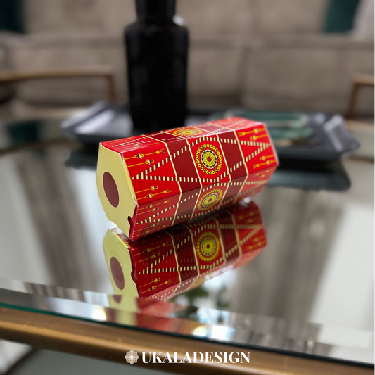 Dholki Dhol Favour Boxes - Red