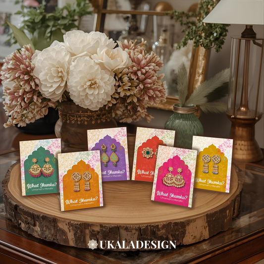 What Jhumka? Earring Cards - Mehrab-e-Gul Design