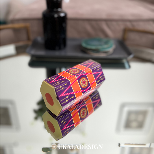 Dholki Dhol Favour Boxes - Purple