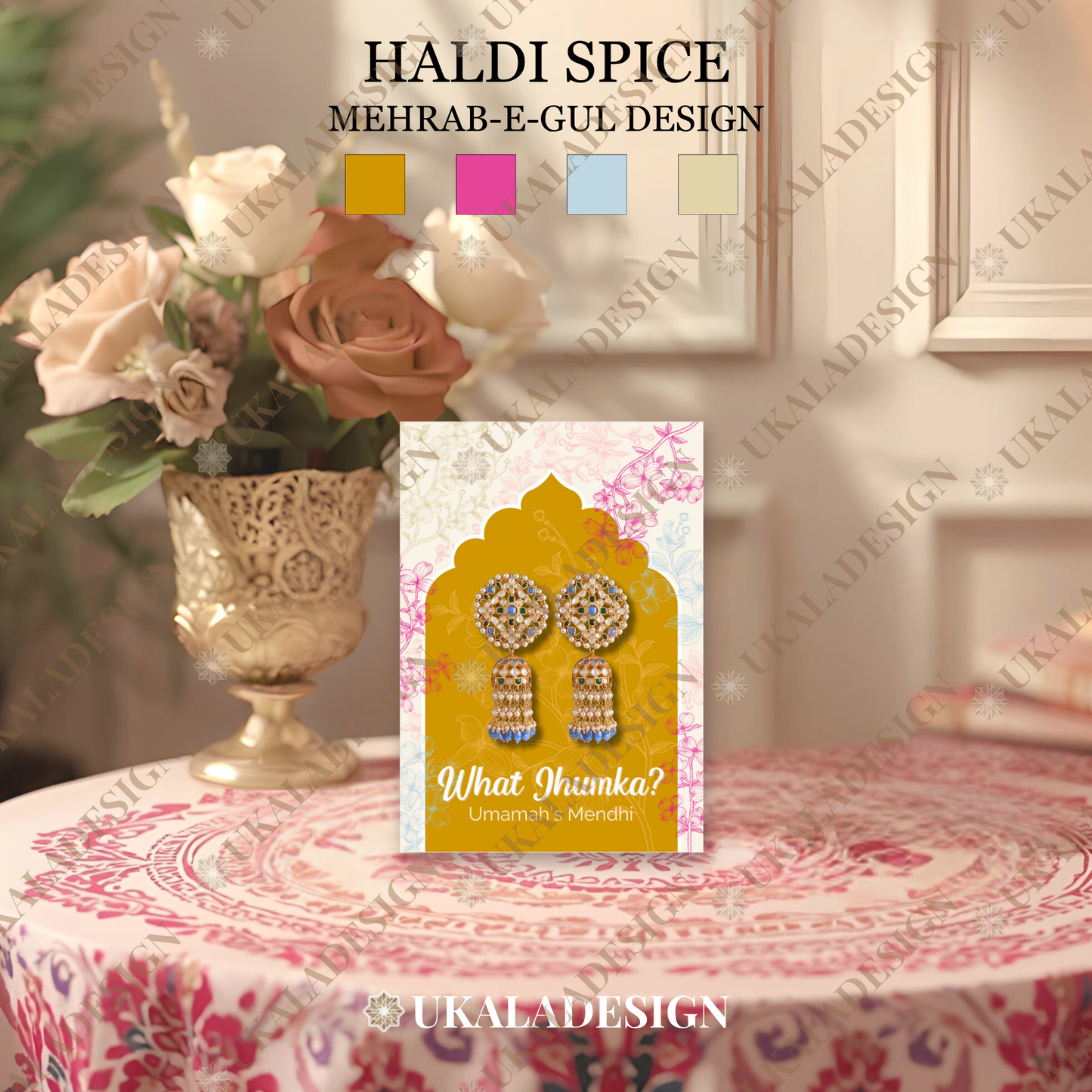 What Jhumka? Earring Cards - Mehrab-e-Gul Design