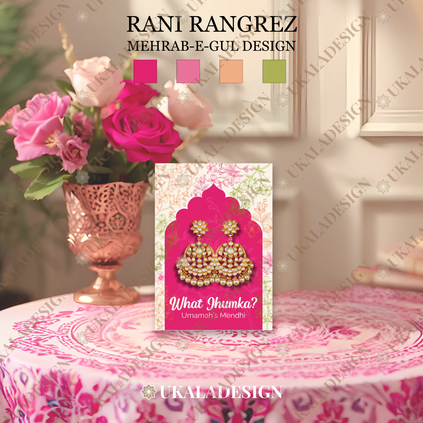 What Jhumka? Earring Cards - Mehrab-e-Gul Design