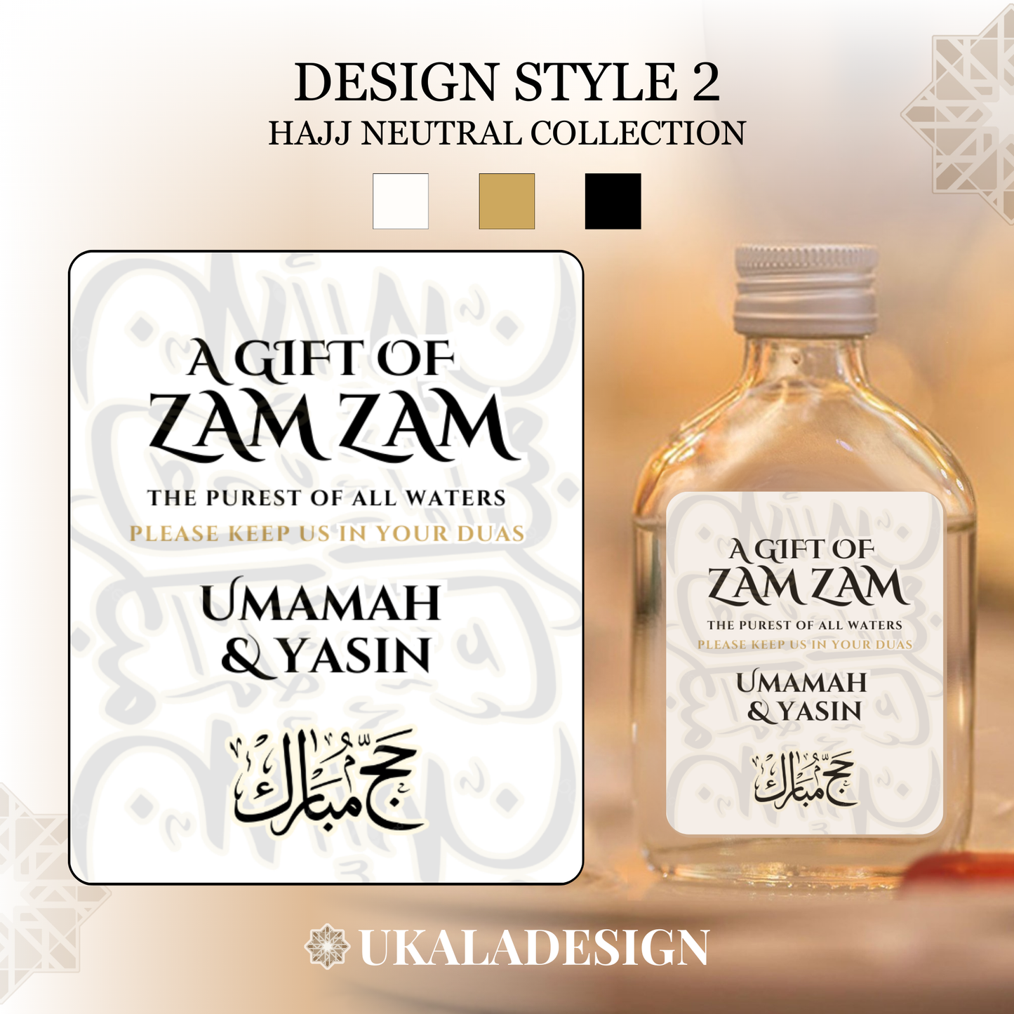 Hajj Neutral Collection - Zam Zam Labels