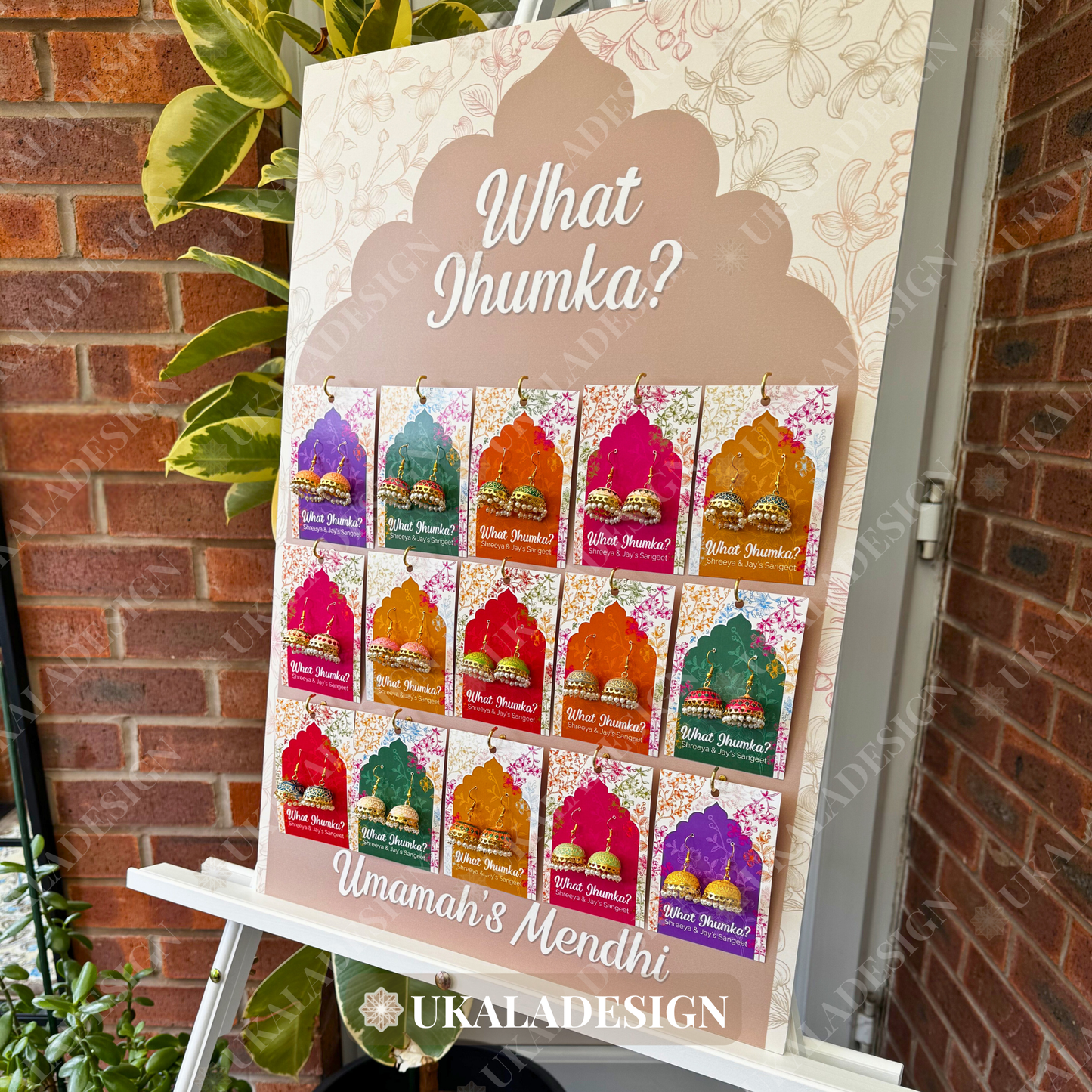 What Jhumka Display Board - Mehrab-e-Gul Design