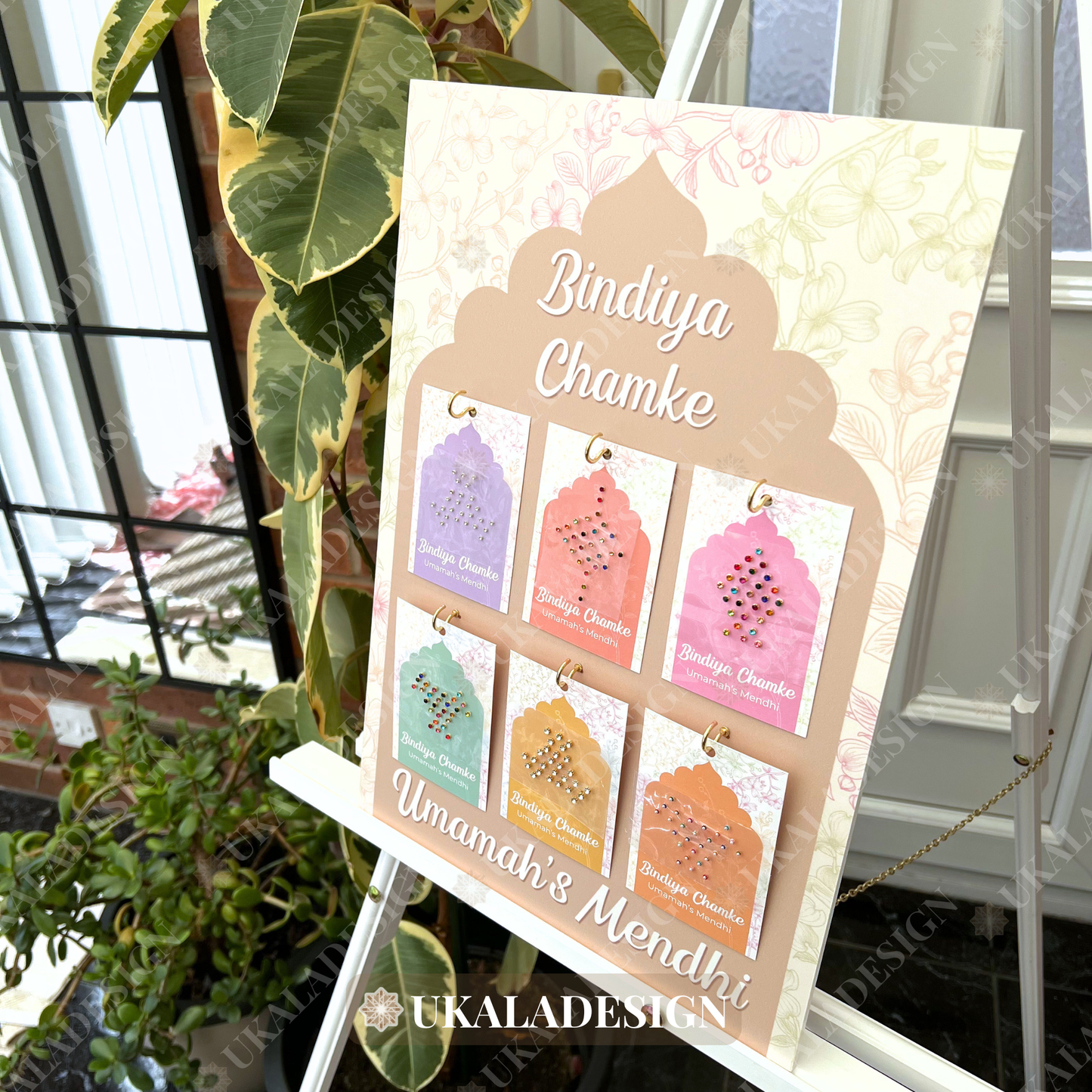 Bindiya Chamke Display Board - Mehrab-e-Gul Design