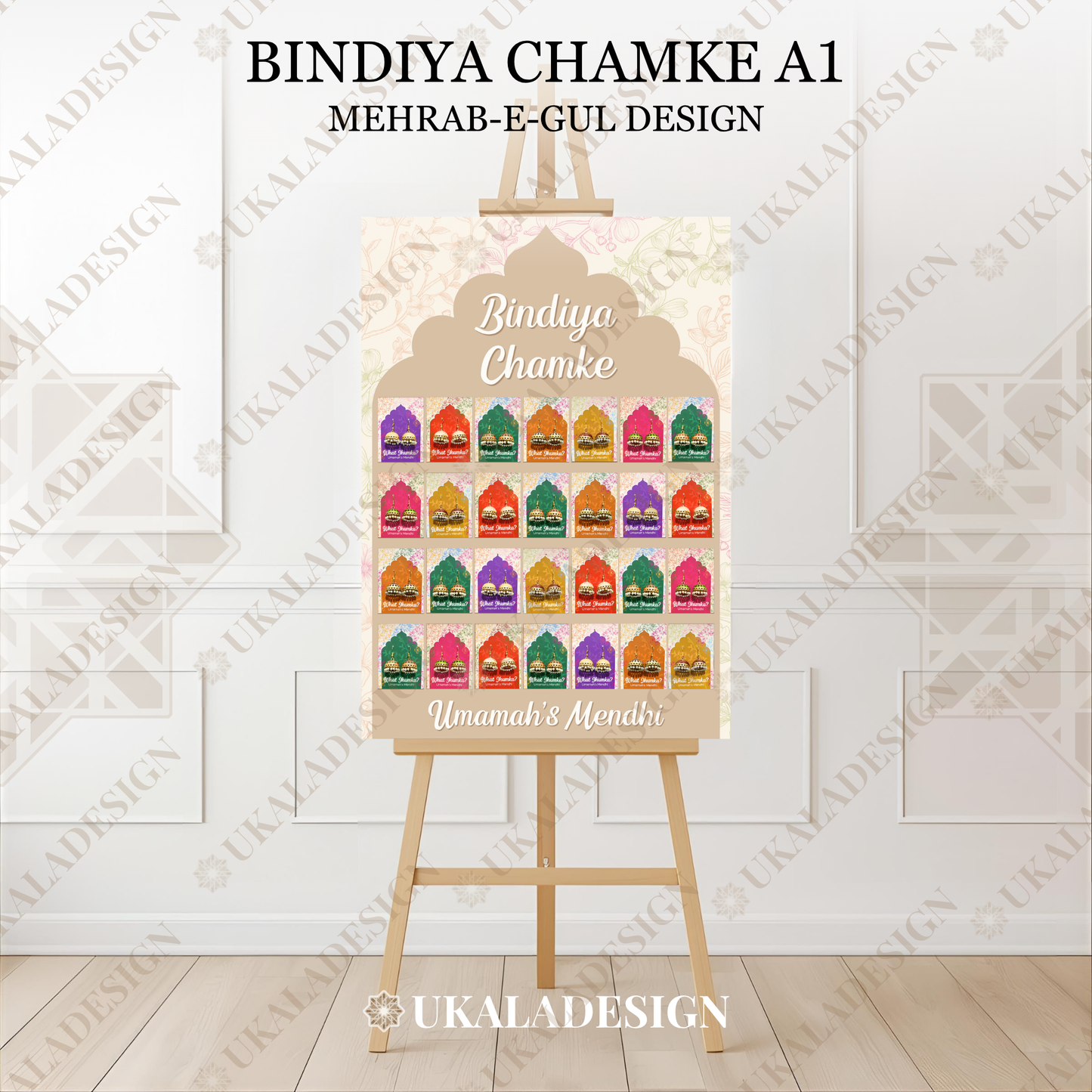 Bindiya Chamke Display Board - Mehrab-e-Gul Design