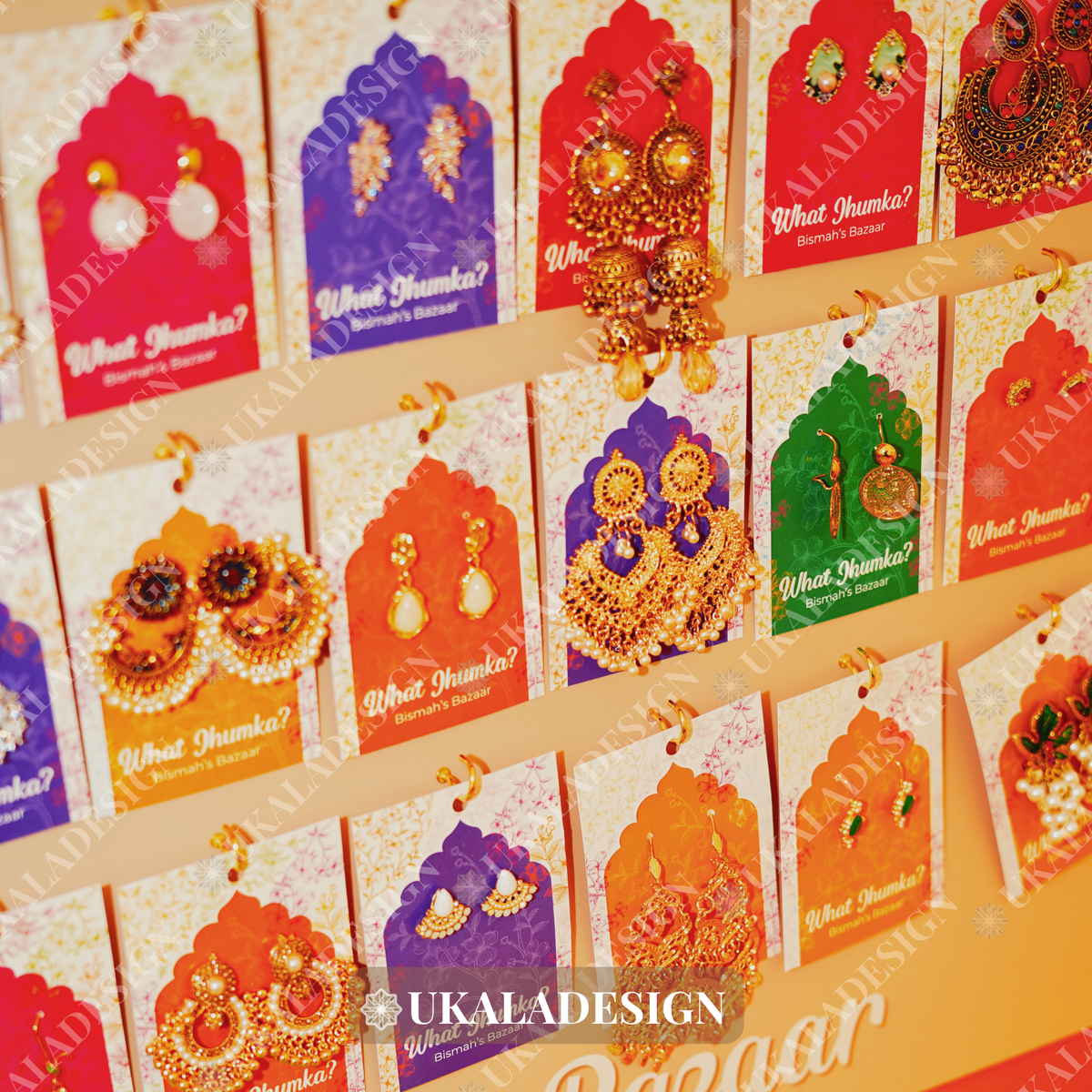 What Jhumka? Earring Cards - Mehrab-e-Gul Design