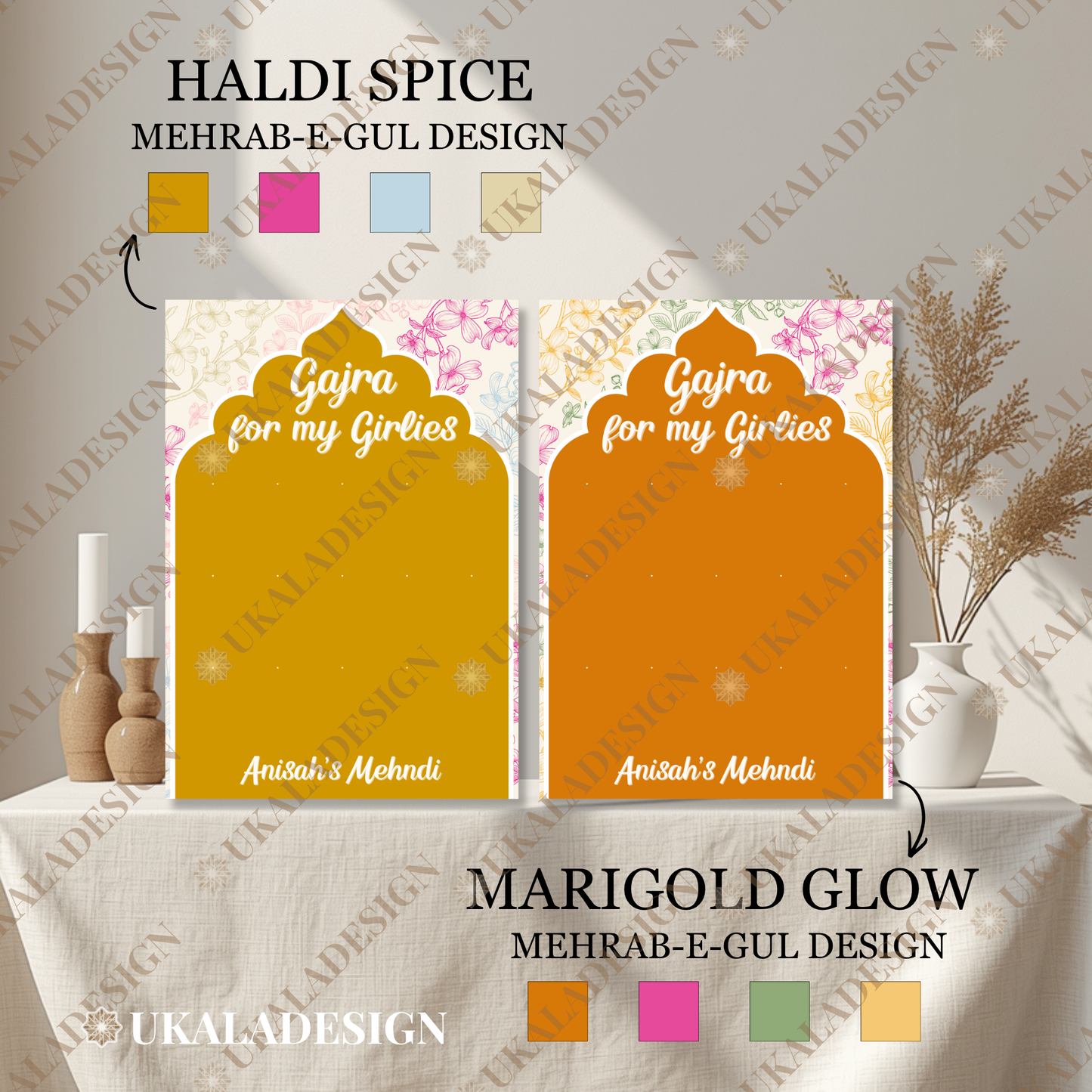 Gajra Display Board - Mehrab-e-Gul Design