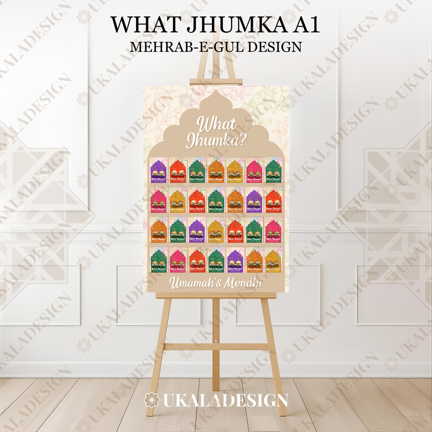What Jhumka Display Board - Mehrab-e-Gul Design