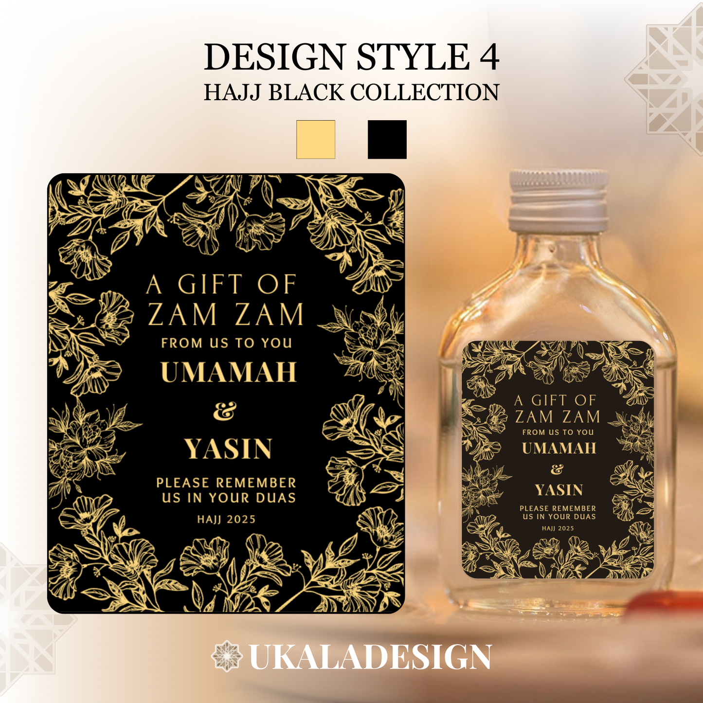 Hajj Black Collection - Zam Zam Labels