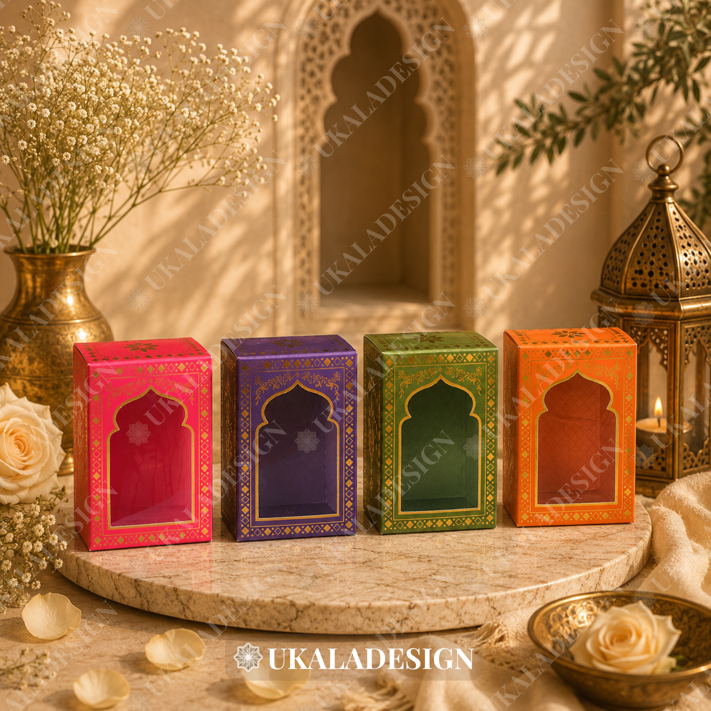 Luxury Jhumka & Gajra Gift Box - Mixed Colour