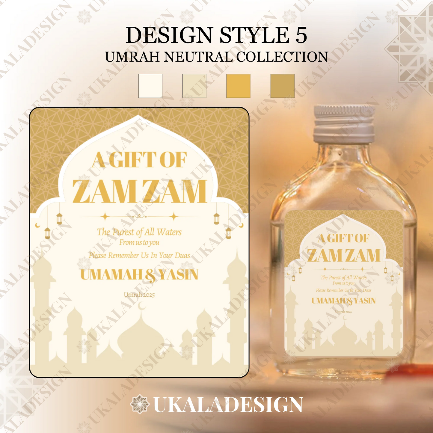 Umrah Neutral Collection - Zam Zam Labels