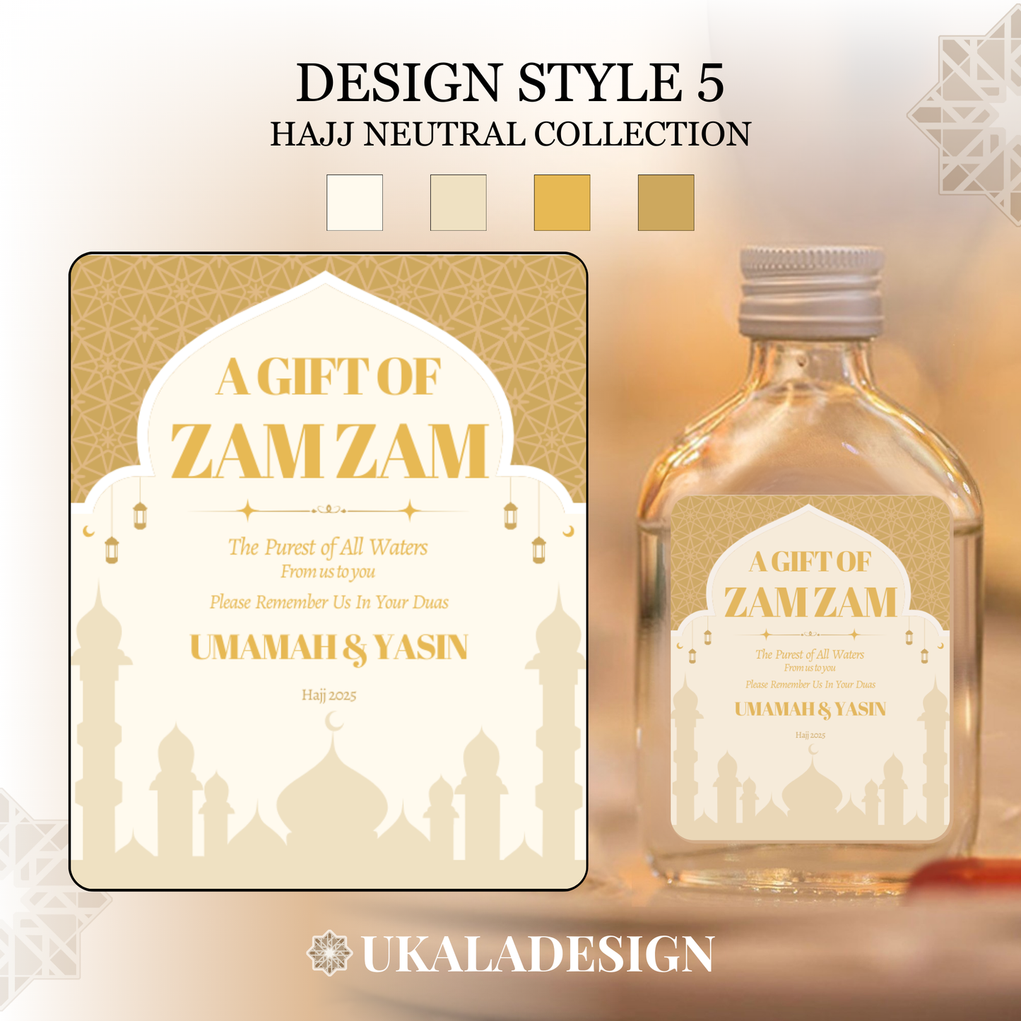 Hajj Neutral Collection - Zam Zam Labels