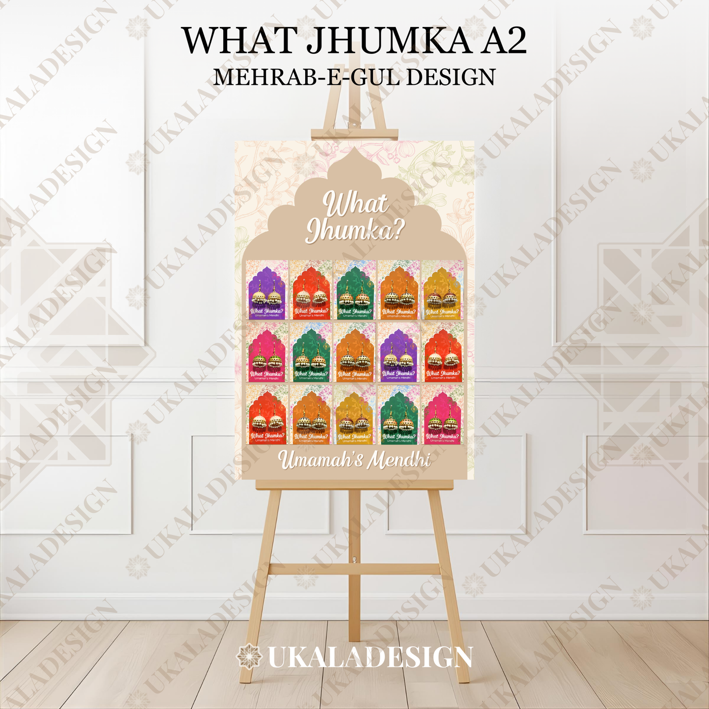 What Jhumka Display Board - Mehrab-e-Gul Design