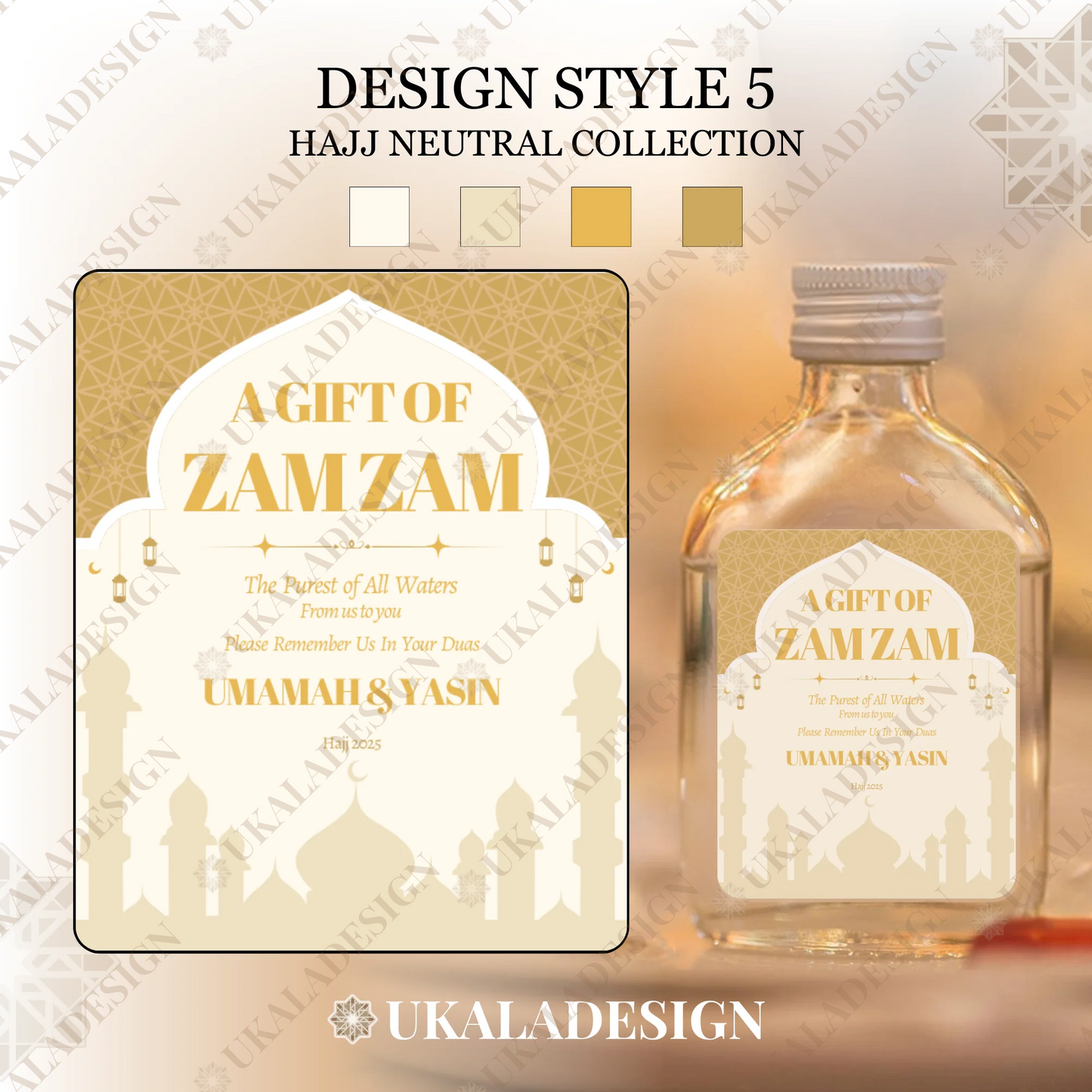 Hajj Neutral Collection - Zam Zam Labels