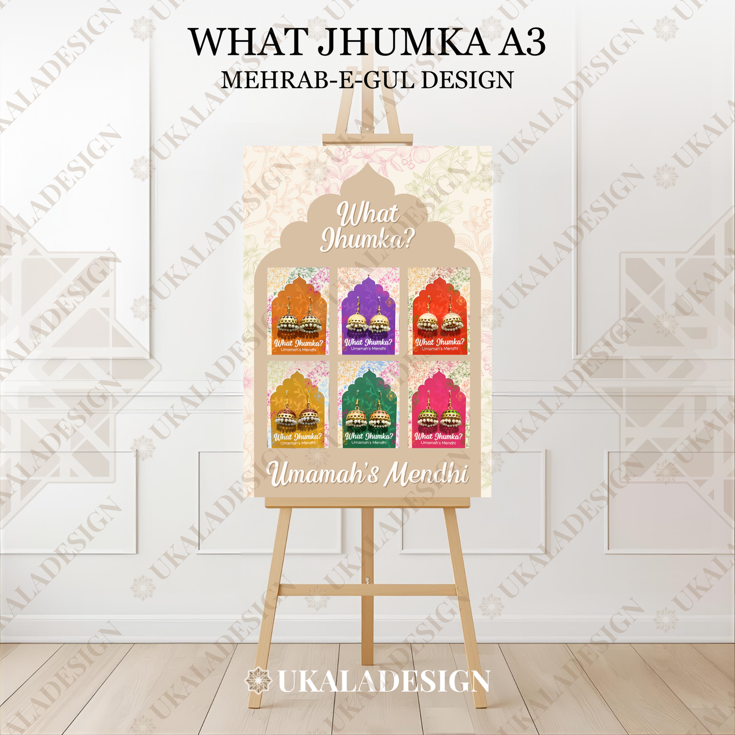 What Jhumka Display Board - Mehrab-e-Gul Design