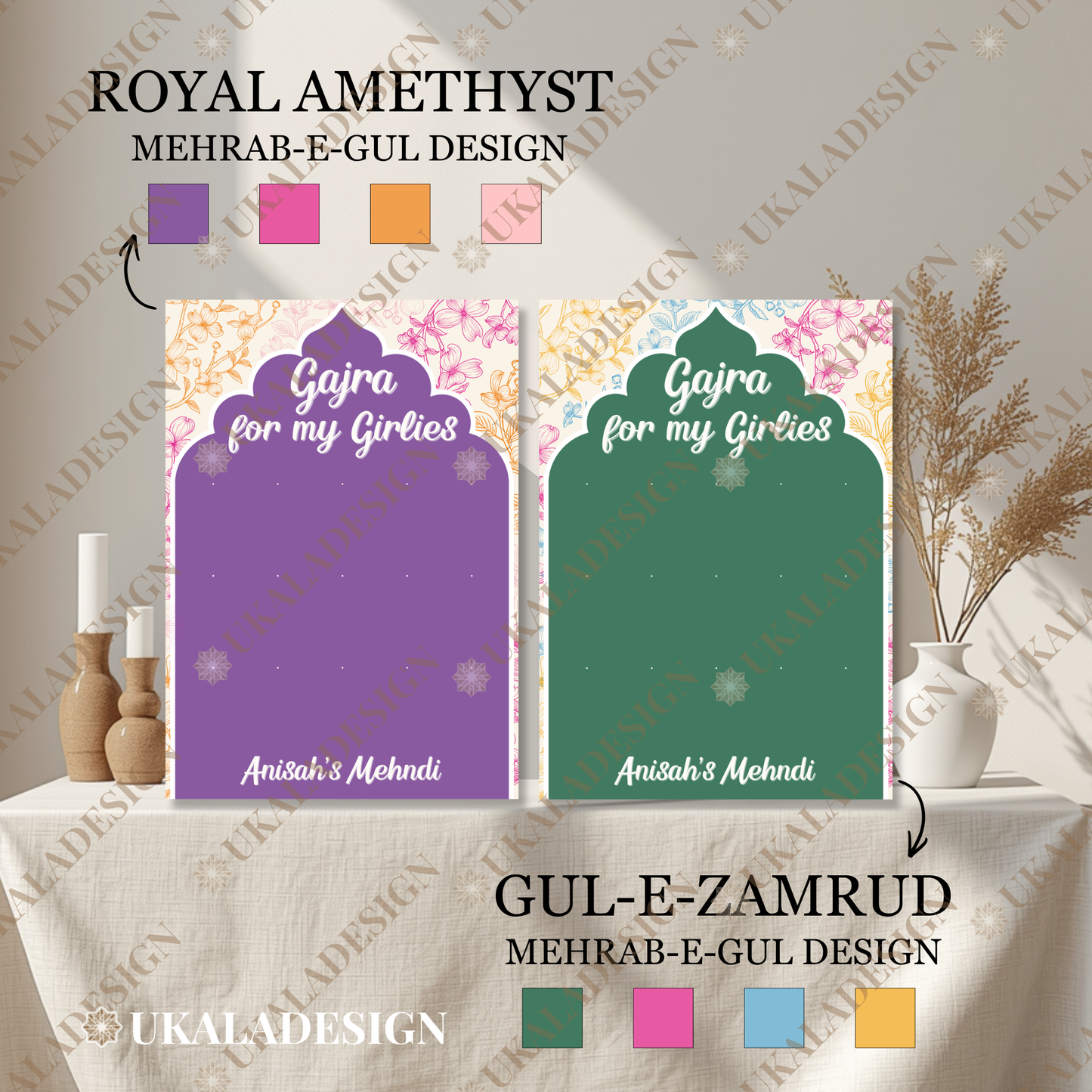 Gajra Display Board - Mehrab-e-Gul Design