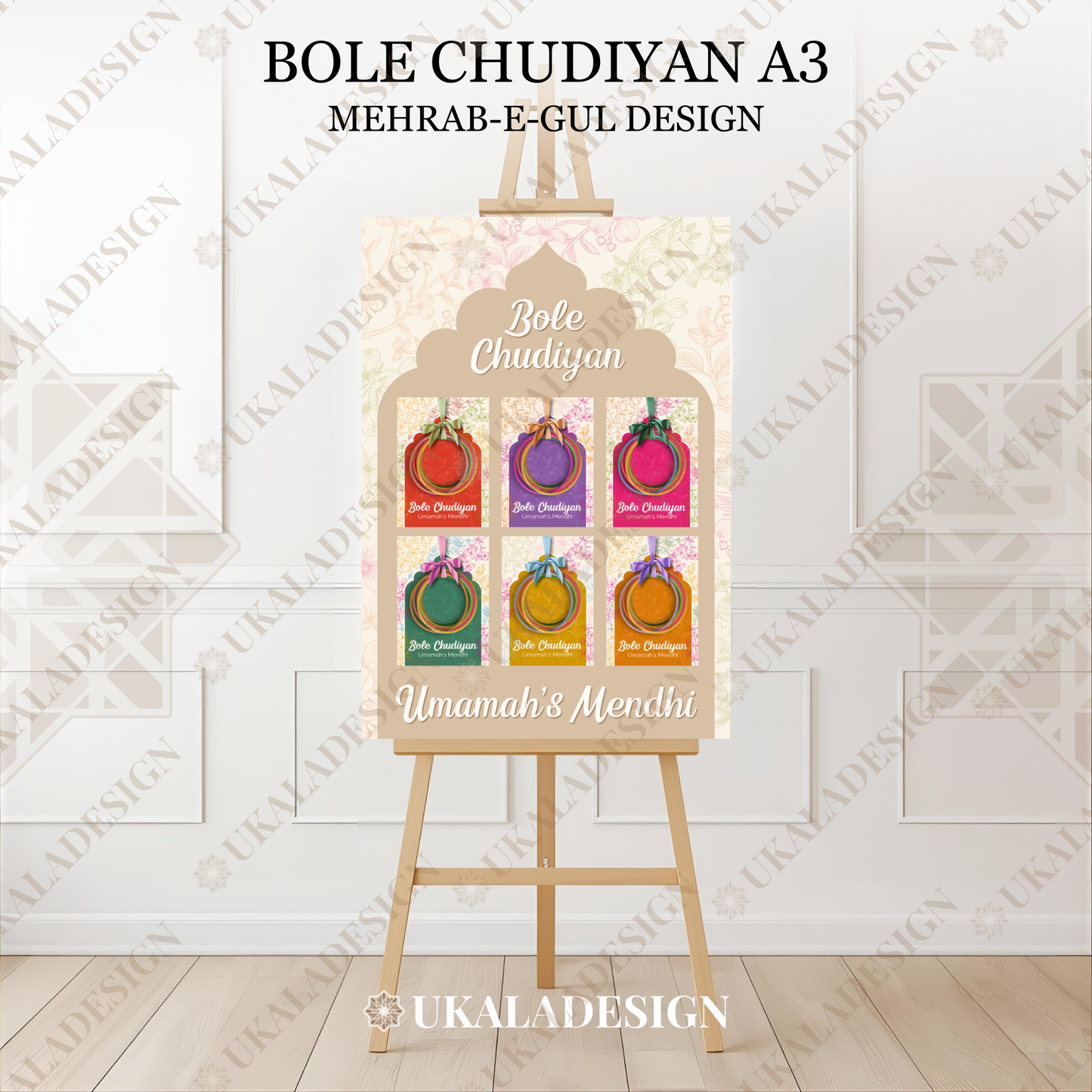 Bole Chudiyan Display Board - Mehrab-e-Gul Design