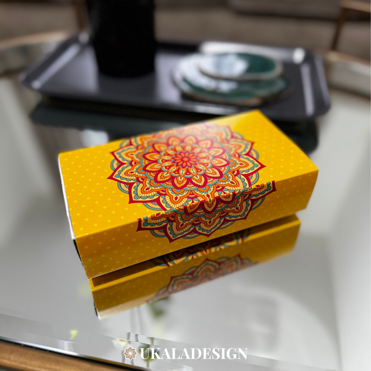 Mandala Favour Boxes - Yellow