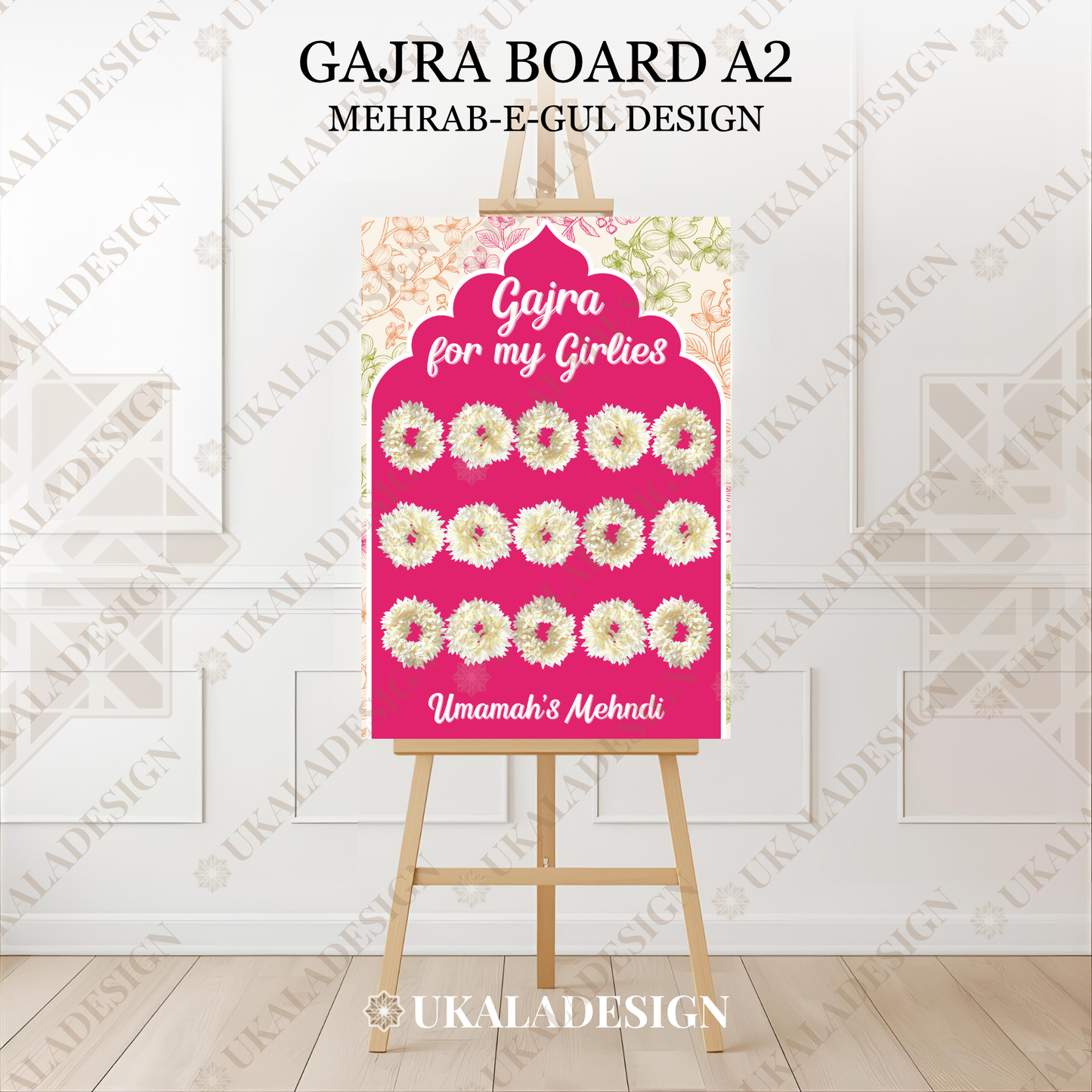 Gajra Display Board - Mehrab-e-Gul Design