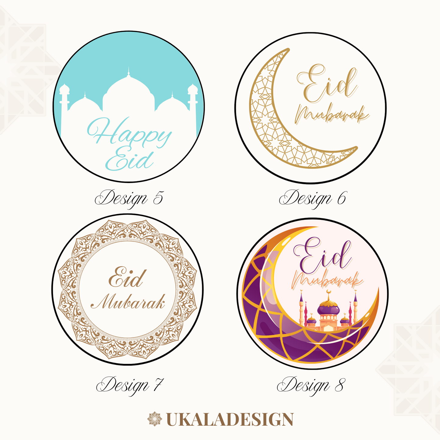 Eid Mubarak Stickers/Labels