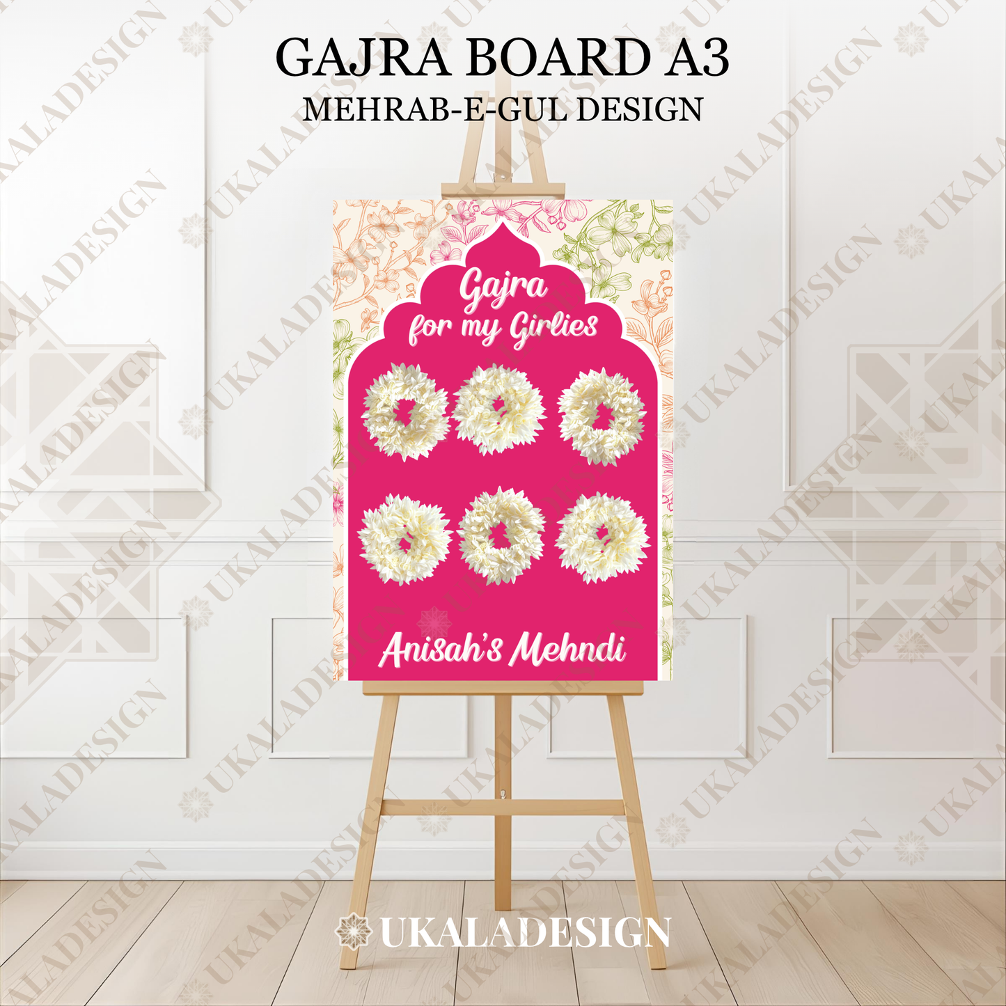 Gajra Display Board - Mehrab-e-Gul Design
