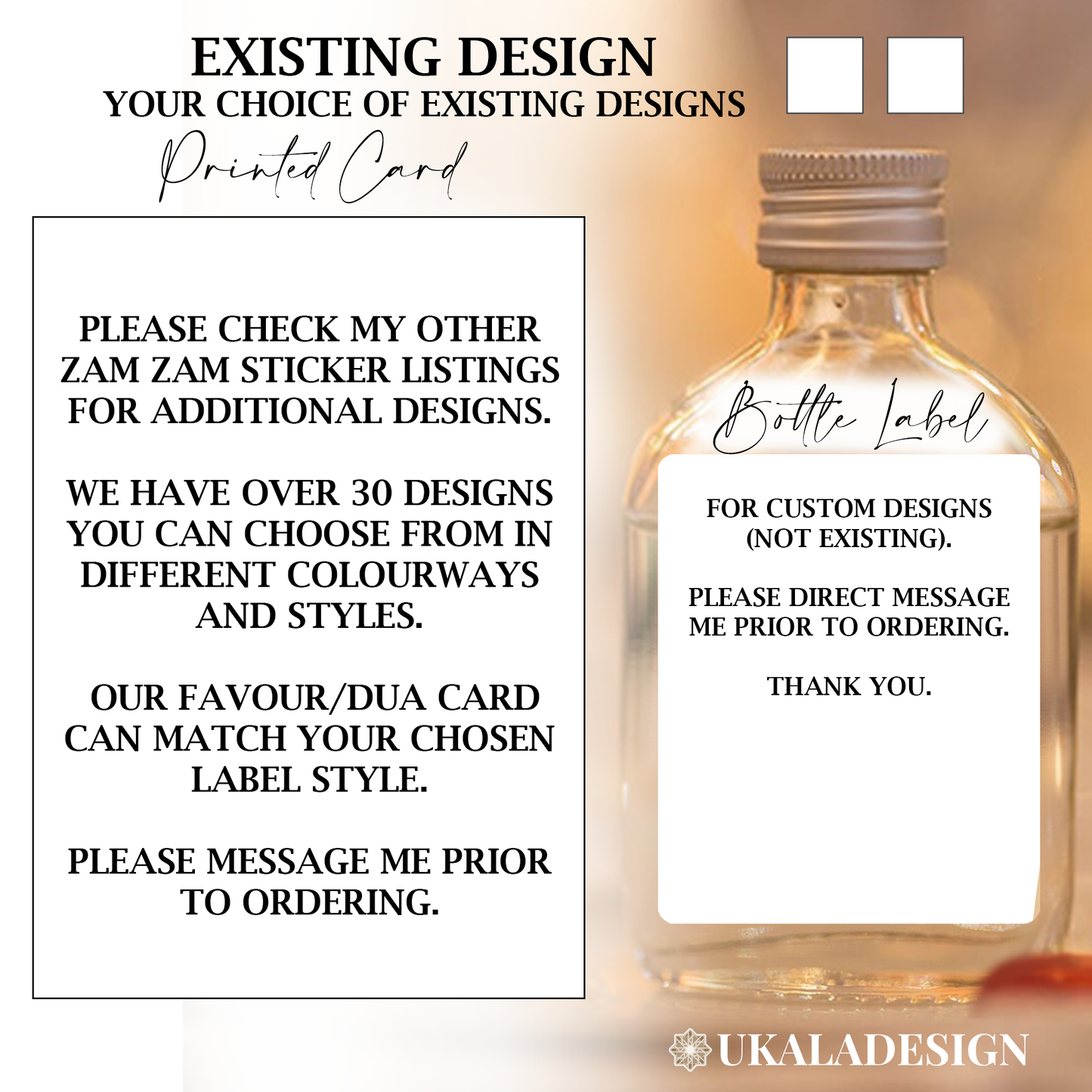 BUNDLE - Zam Zam Labels & Favour/Dua Cards