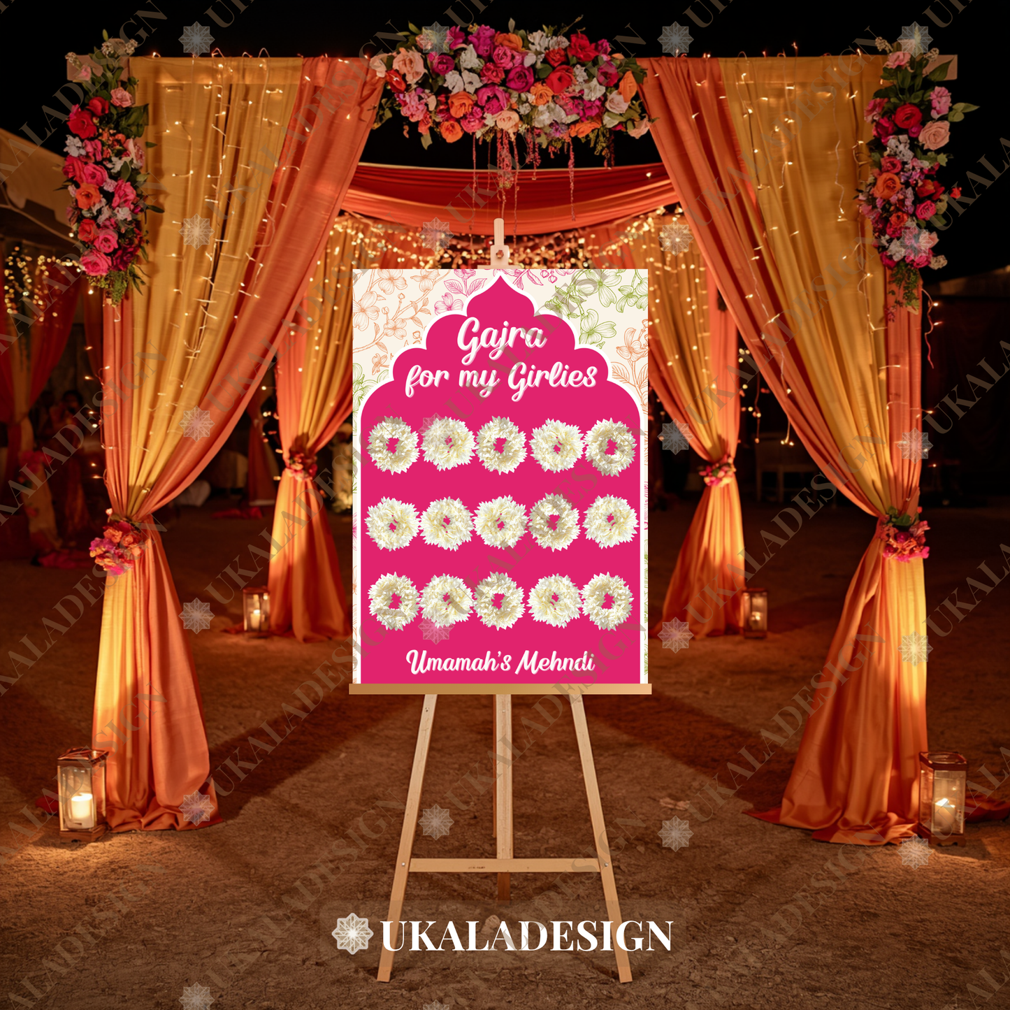 Gajra Display Board - Mehrab-e-Gul Design