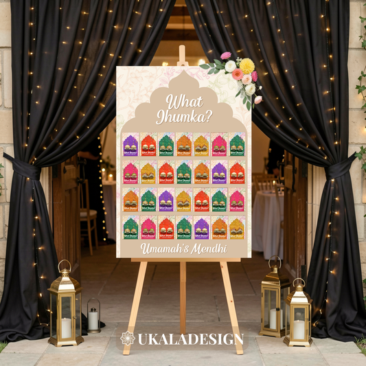 What Jhumka Display Board - Mehrab-e-Gul Design